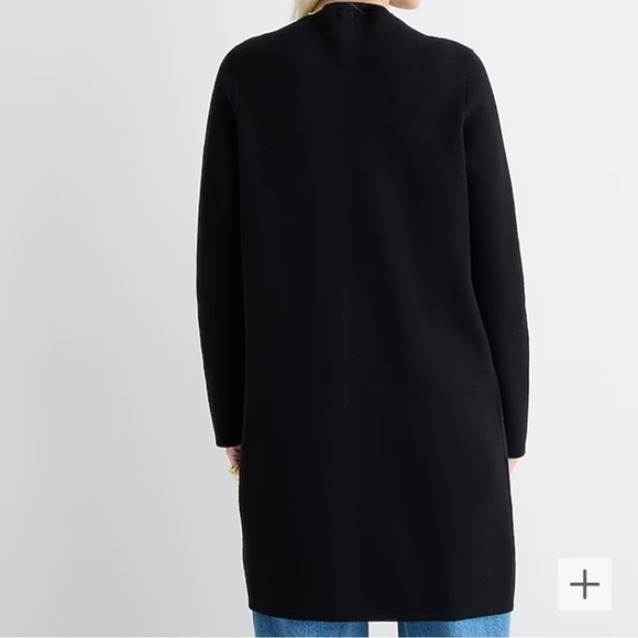 J. CREW Merino Wool Blend "Juliette" Collarless Sweater-Blazer Sz XL - Picture 4 of 4